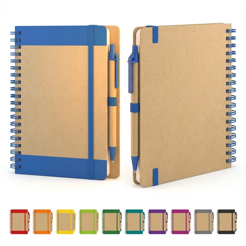 Eco-Spiral Essentials: Sustainable Paper Notebook Bundle 2