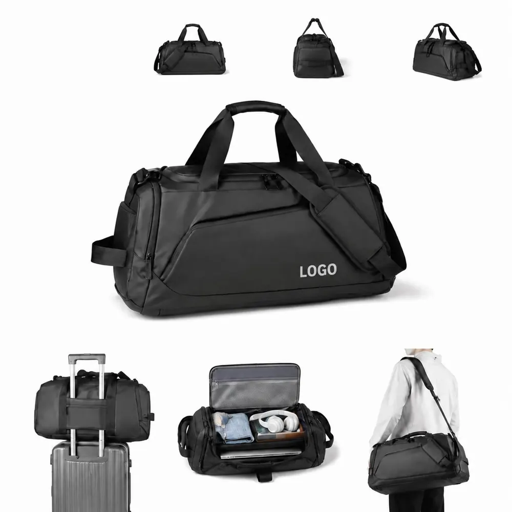 Travel Duffel Bag with Shoe Compartment for Weekend & Gym