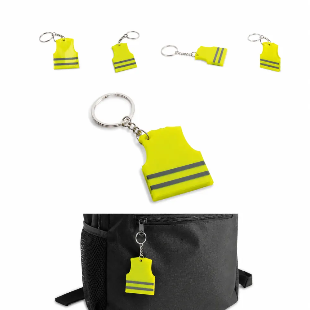 Reflective Safety Vest Keychain for Night Visibility 2