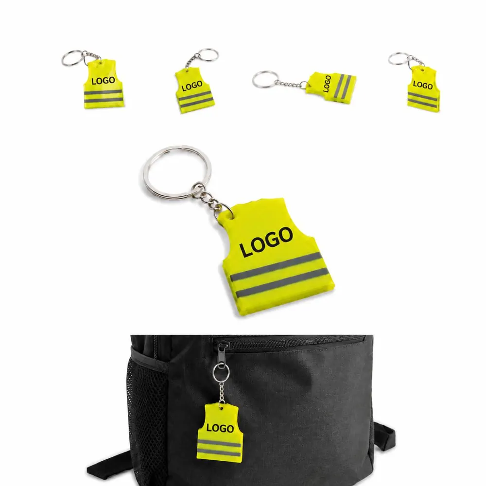 Reflective Safety Vest Keychain for Night Visibility