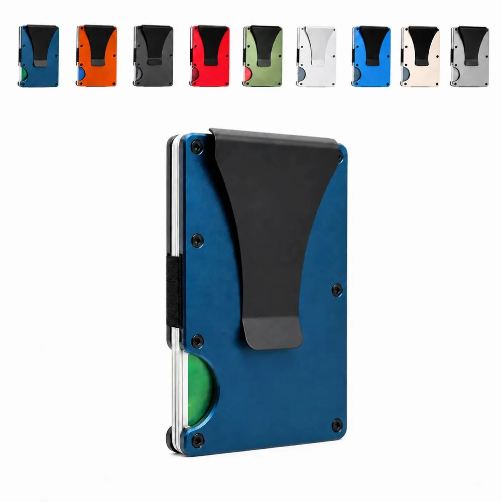 RFID Blocking Money Clip Card Holder Slim Design 2