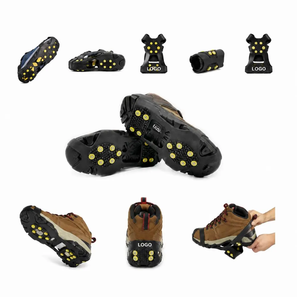 Ice Traction Cleats with Metal Spikes for Snowy Walks