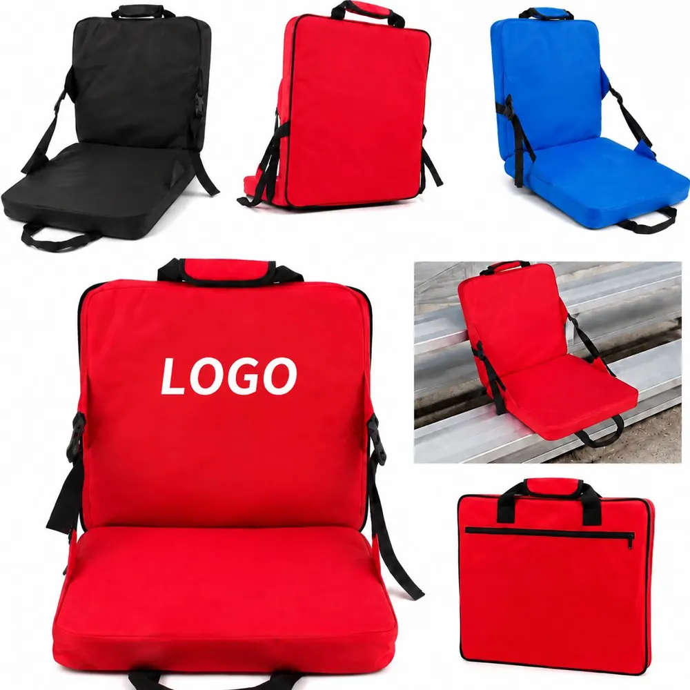 Adjustable Back Stadium Seat with Carry Handle