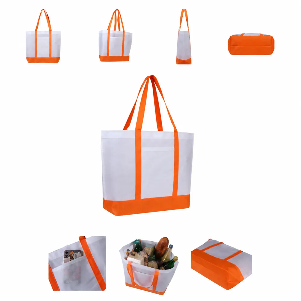 Foldable Non-Woven Tote Bag for Grocery Shopping 2