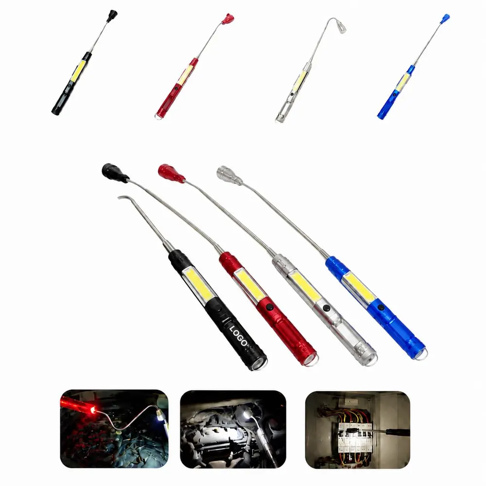 Flexible Magnetic Telescopic Flashlight with COB LED Pickup