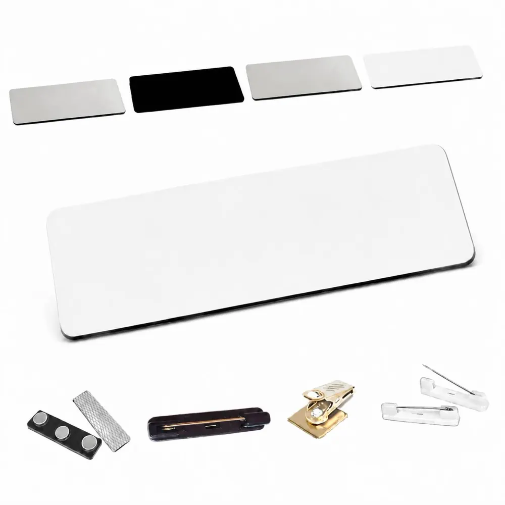 Digital ABS Name Badge 3x1 Inch Reusable Programmable ID 2