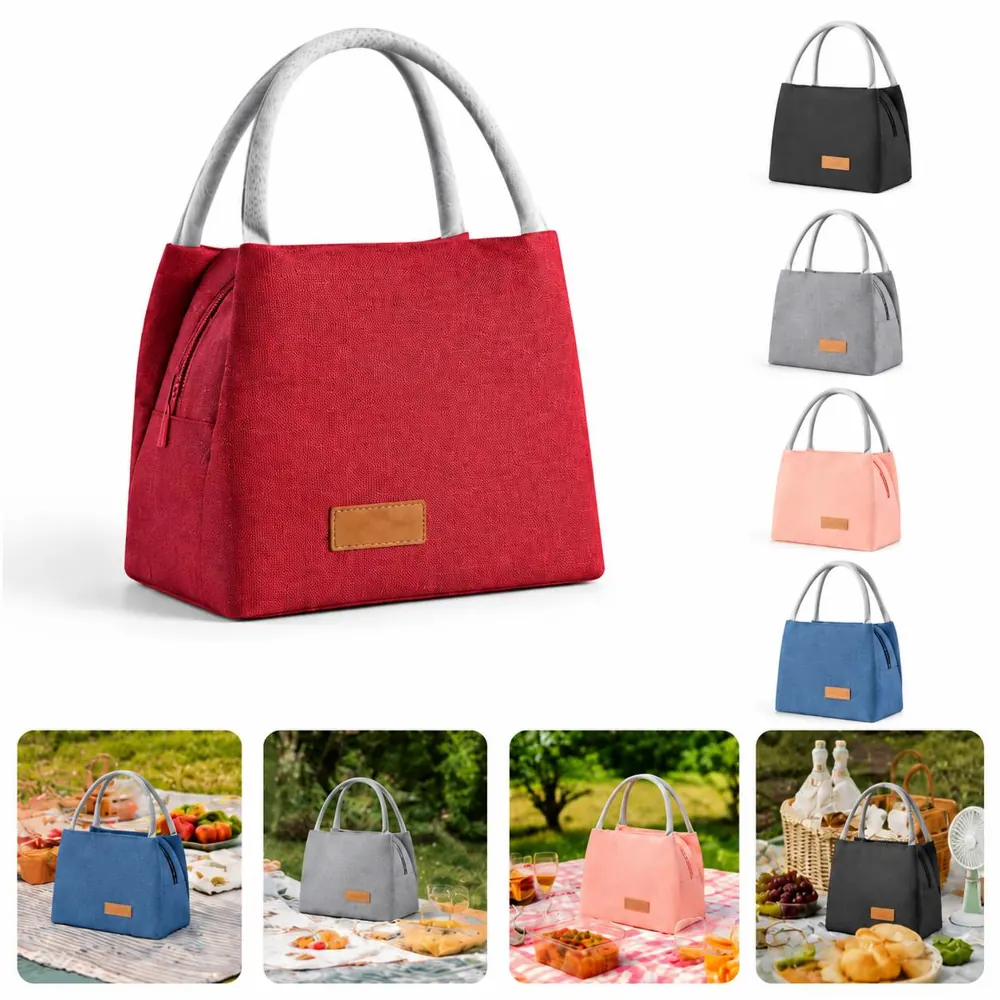 Reusable Insulated Lunch Bag with Thermal Lining for Work 2