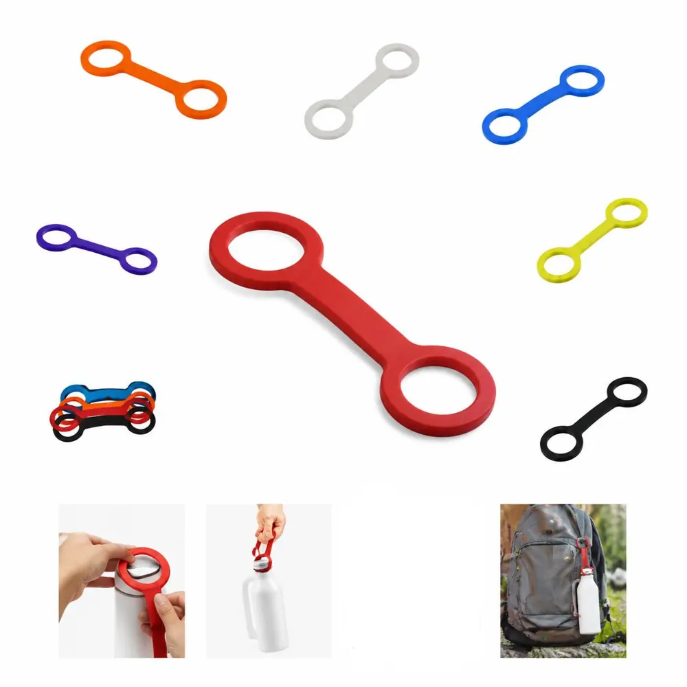 Non-Slip Ergonomic Silicone Water Bottle Carrier Grip 2