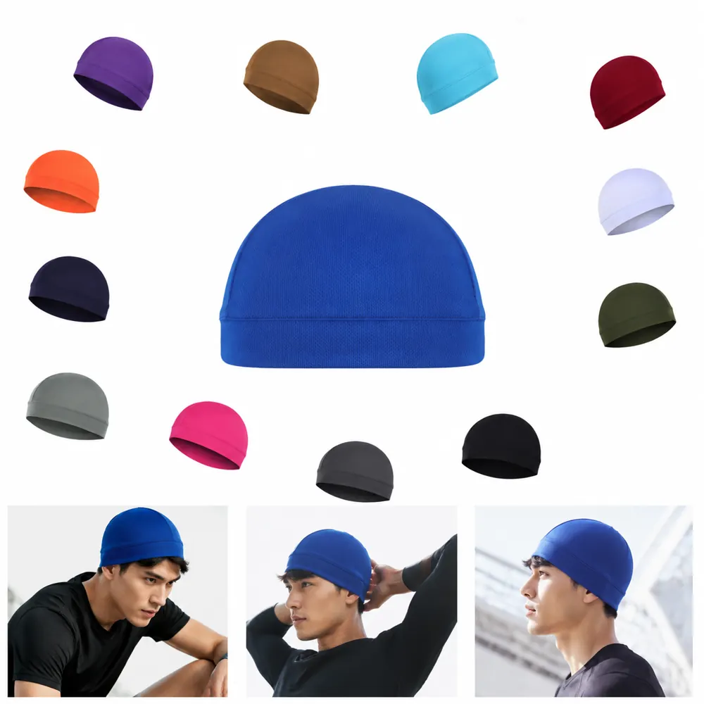 Moisture-Wicking Cooling Skull Cap Beanie, Tactical Camo 2