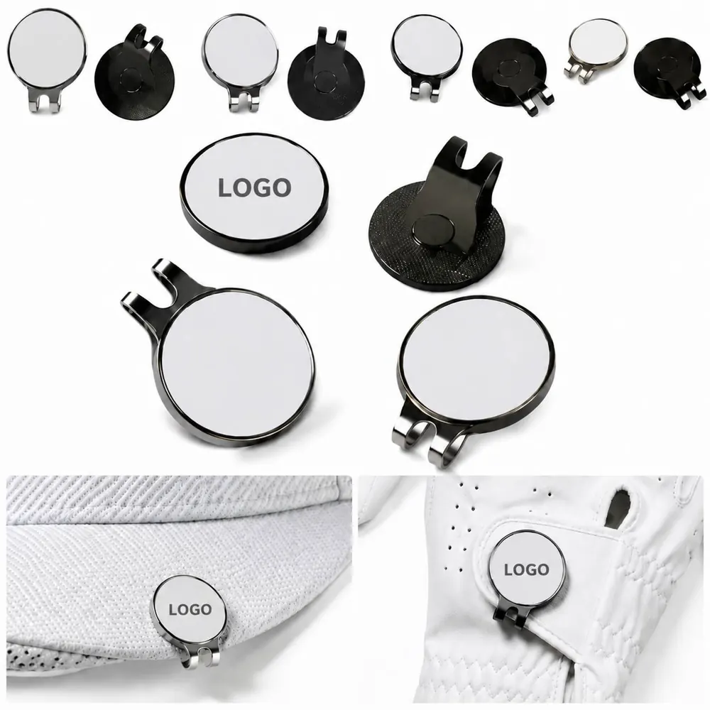 Magnetic Golf Hat Clip with Removable Ball Marker