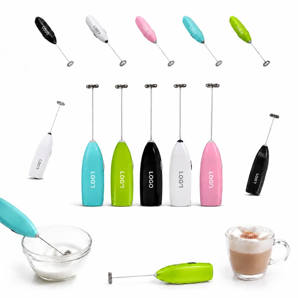 Handheld Electric Milk Frother, Battery-Powered Foam Maker