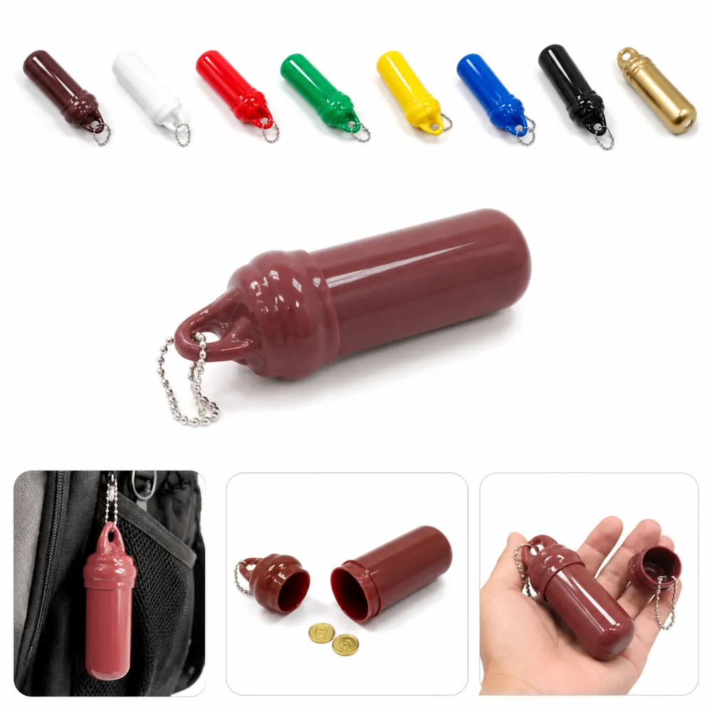 Floating Waterproof Keychain Container for Keys & Small 2