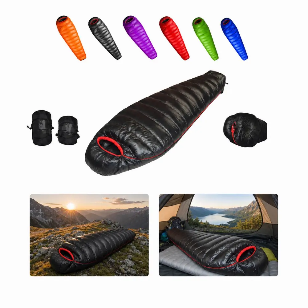 Ultra Light Down Mummy Sleeping Bag for Backpacking Camping 2