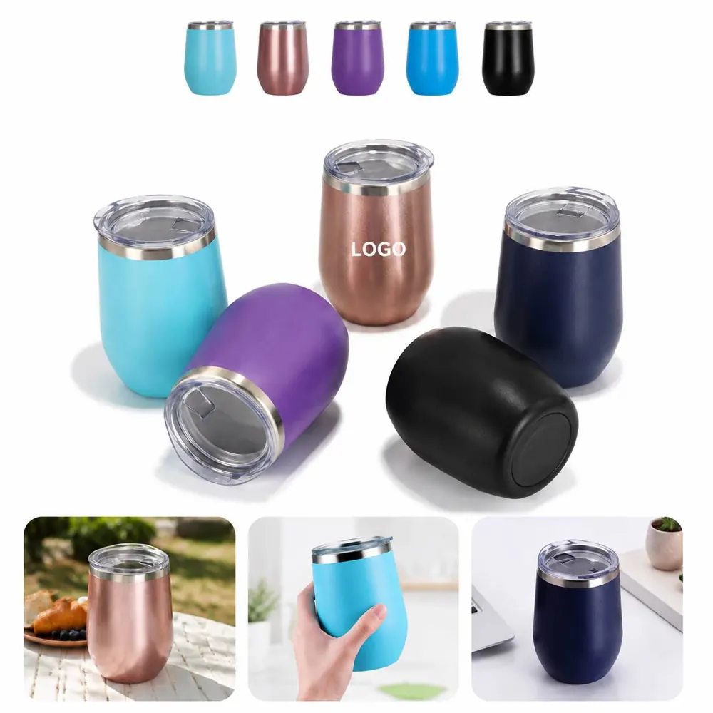 12oz Double Wall Vacuum Travel Tumbler with Spill-Resistant