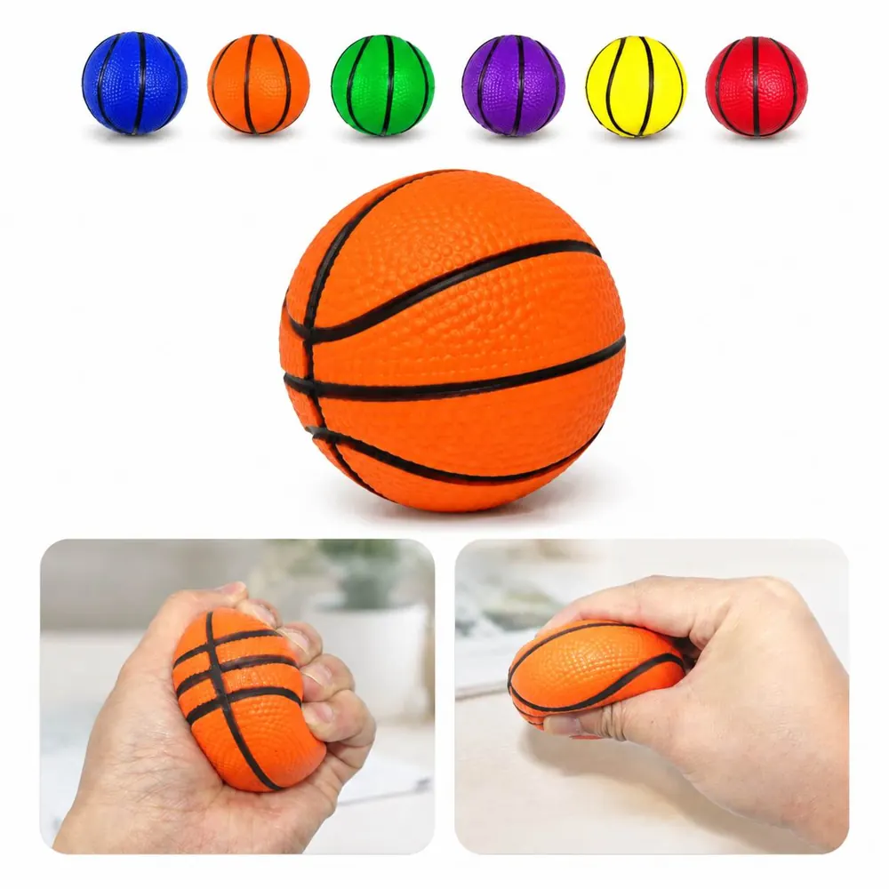 Mini Basketball Stress Relief Ball - Soft Foam Squeeze Toy 2