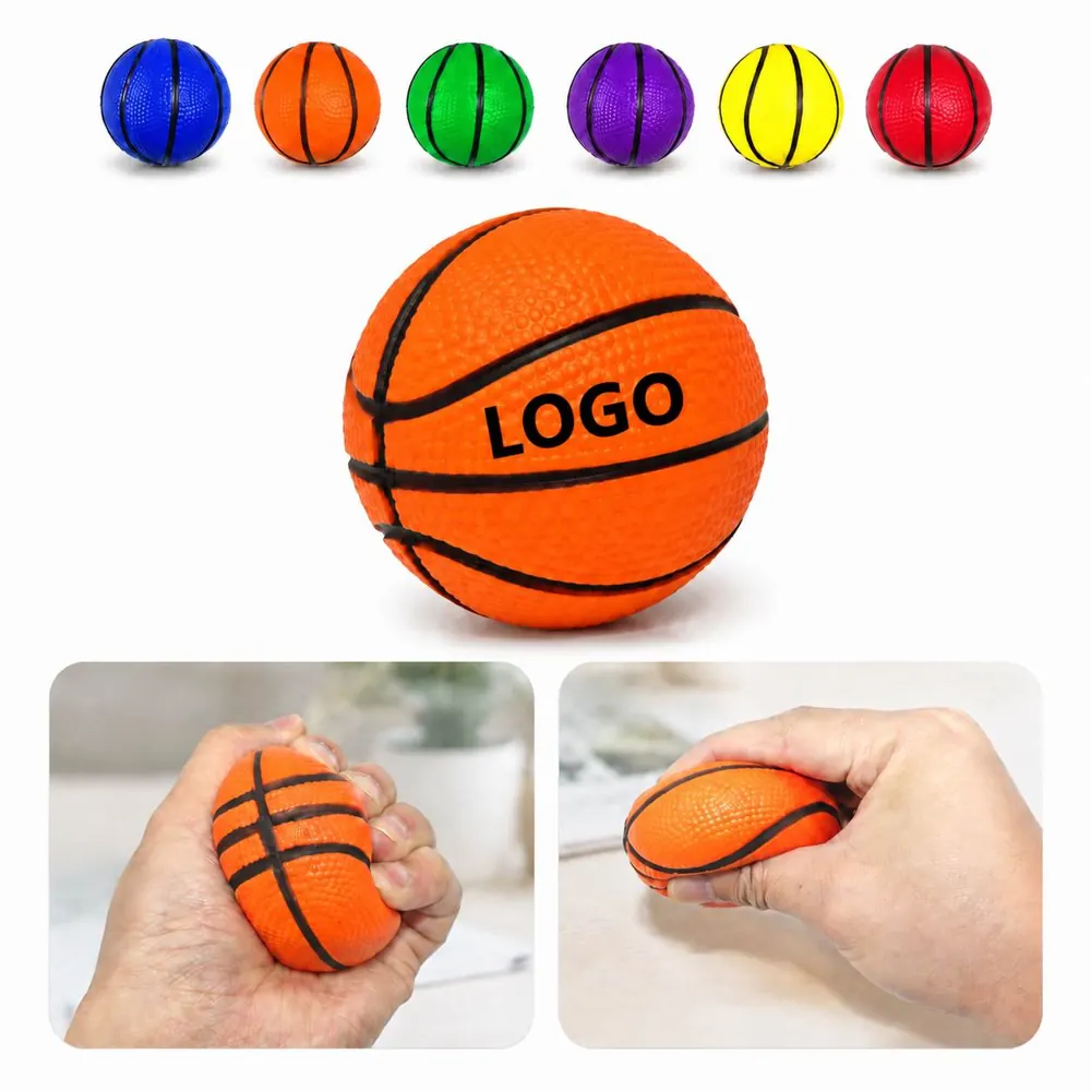 Mini Basketball Stress Relief Ball - Soft Foam Squeeze Toy