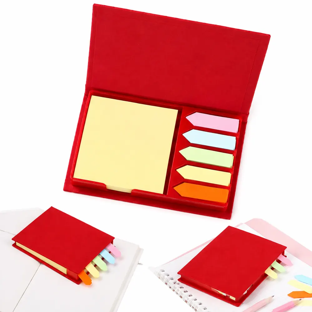 Eco-Friendly Sticky Note Organizer with Pen and Page Flags 2