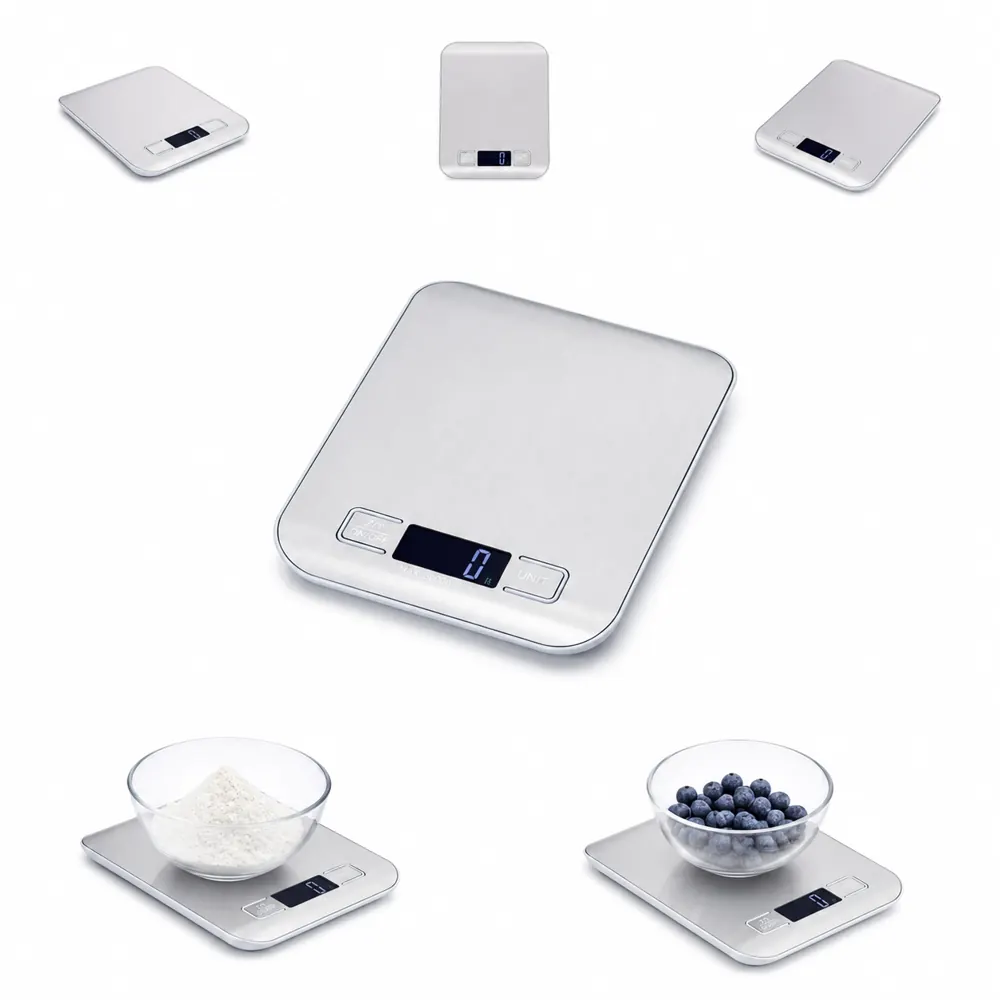 Digital Kitchen Scale with High-Precision Sensor, Compact 2