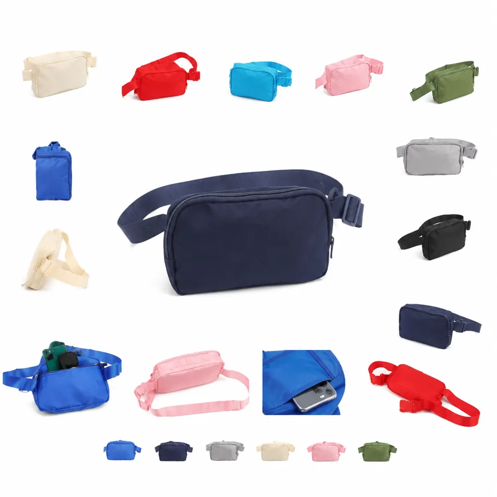 Water-Resistant Nylon Belt Bag with Full-Color Print 2
