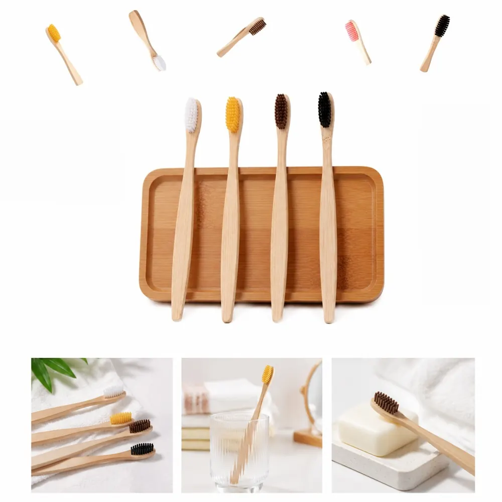 Bamboo Toothbrush with Soft Nylon Bristles 2