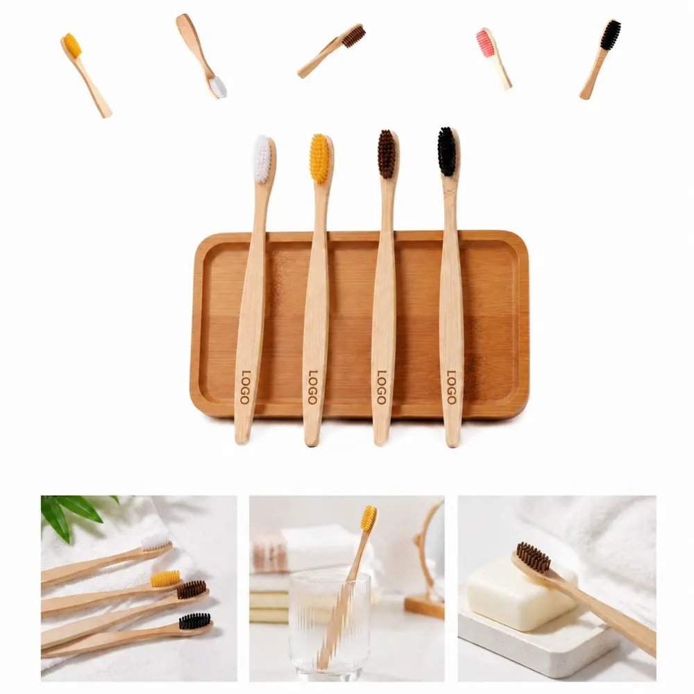 Bamboo Toothbrush with Soft Nylon Bristles