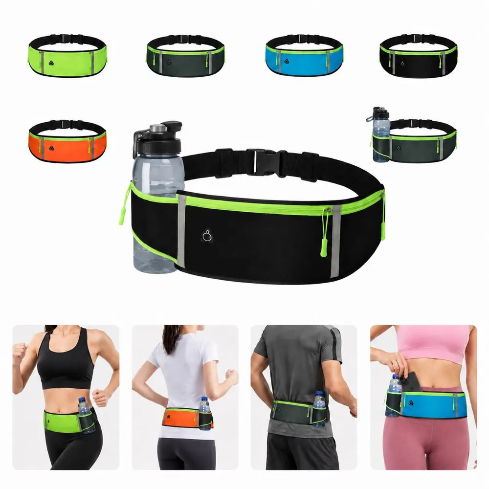 Neoprene Running Waist Bag with Water Bottle Holder 2