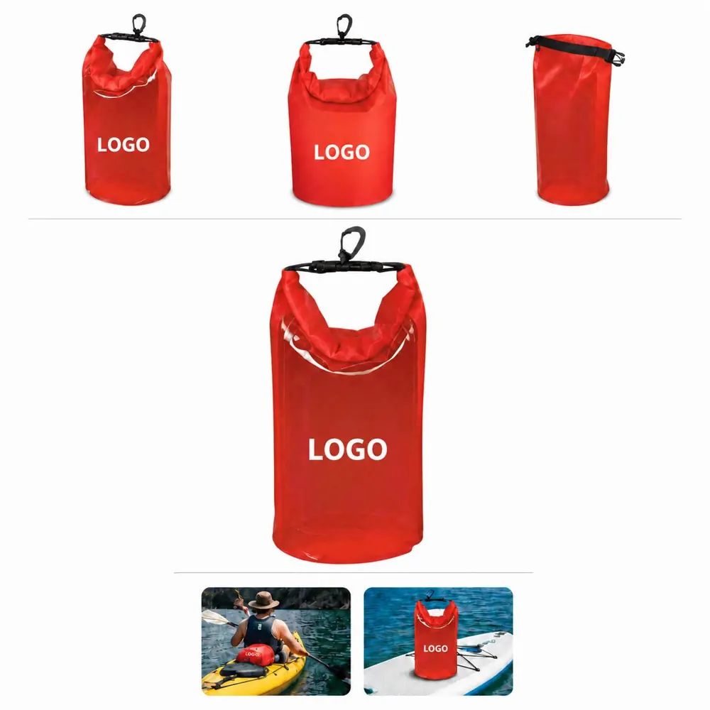 D PVC Roll-Top Waterproof Dry Bag for Kayaking Hiking