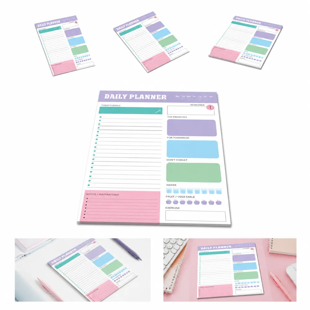Daily Tear-Off Planner Notepad for Task Management 2
