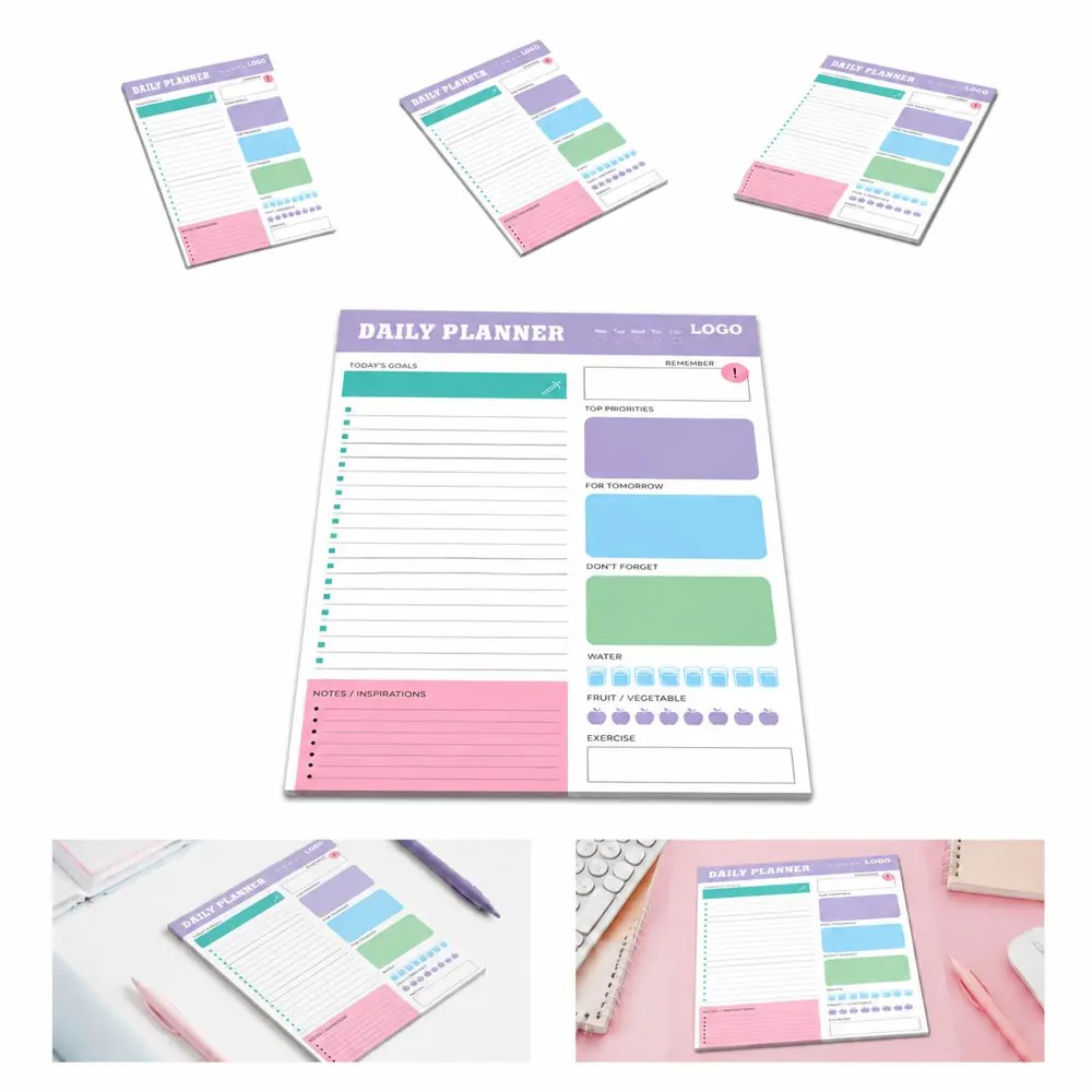 Daily Tear-Off Planner Notepad for Task Management