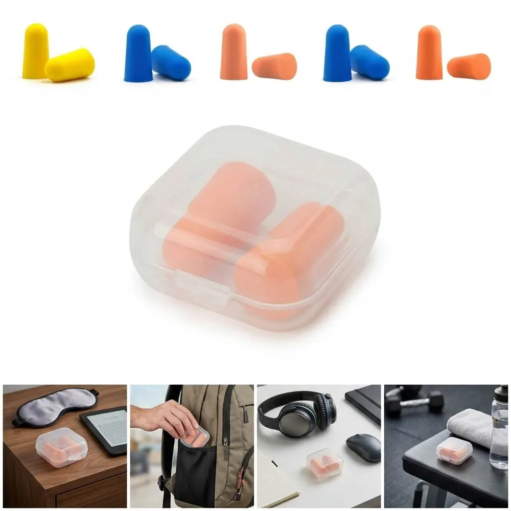 32dB Noise-Reduction Ear Plugs with Clear Case 2