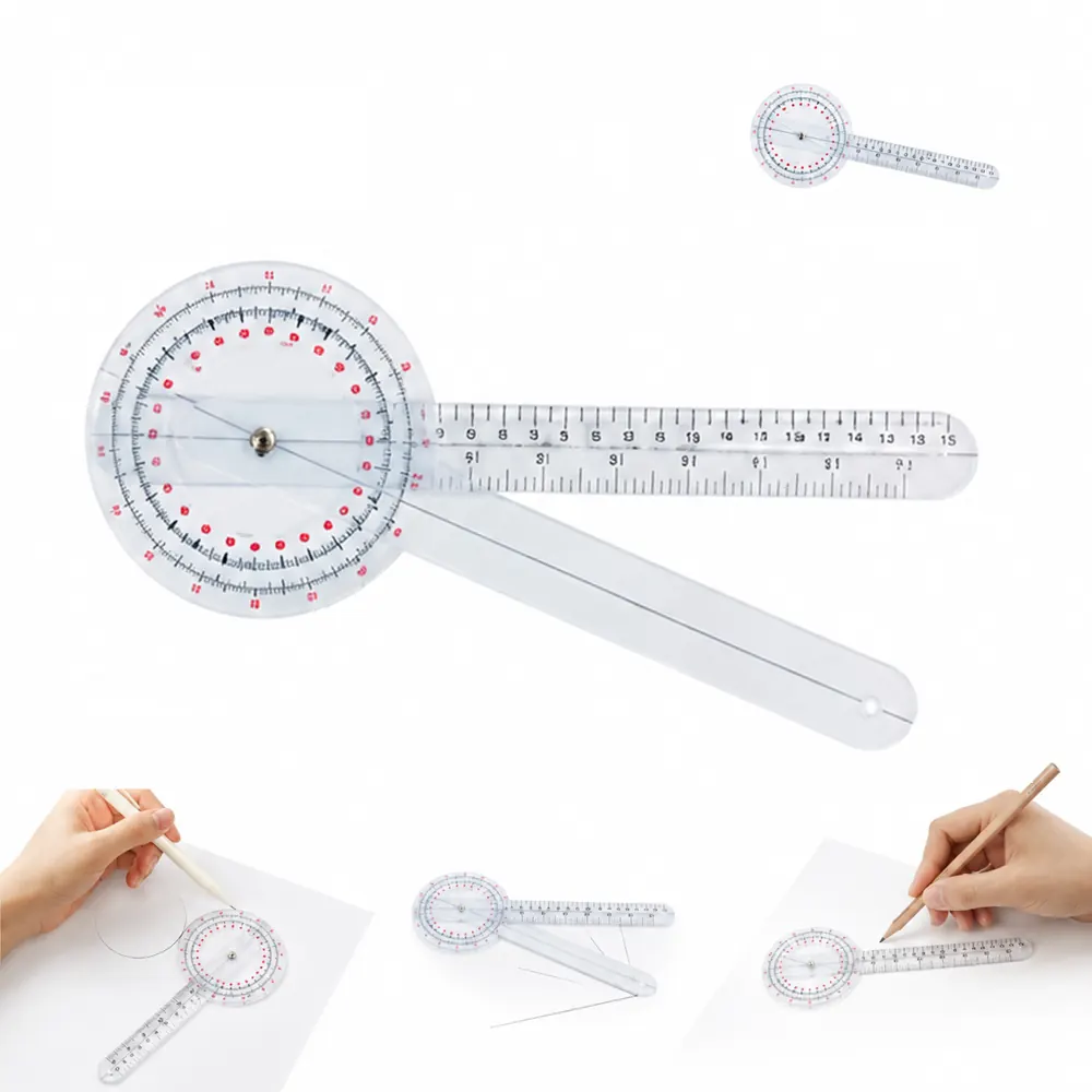 12-Inch PVC Goniometer Angle Measuring Tool 2