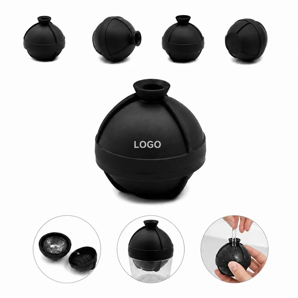 2.4-Inch Golf Ball Ice Mold Silicone Sphere Tray