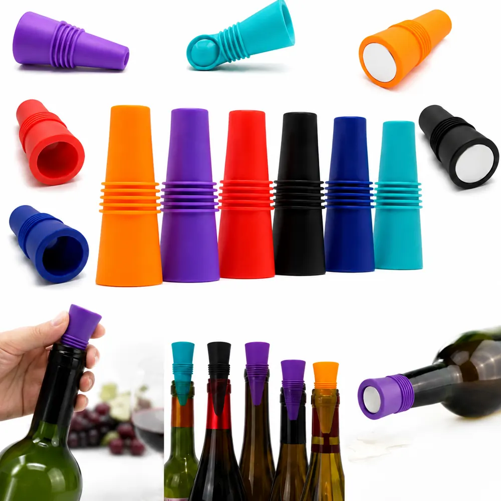 Reusable Silicone Wine Stopper Airtight Seal for Freshness 2