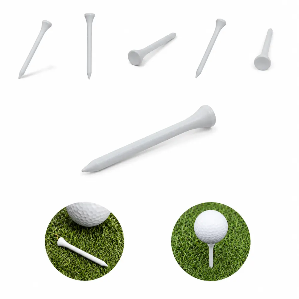 Natural Hardwood Golf Tees 3-1/4 Inch for Drivers & Irons 2