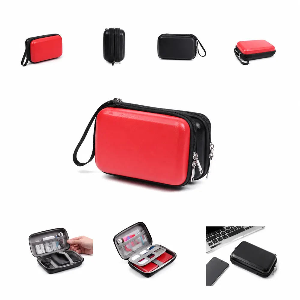 Hard EVA Zippered Travel Case for Hard Drives & Electronics 2