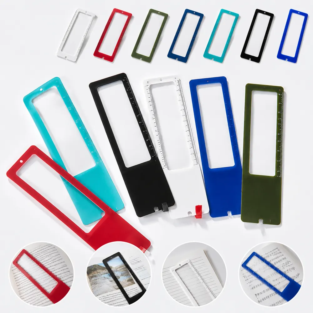 3-in-1 Magnifier Bookmark Ruler for Reading & Measuring 2