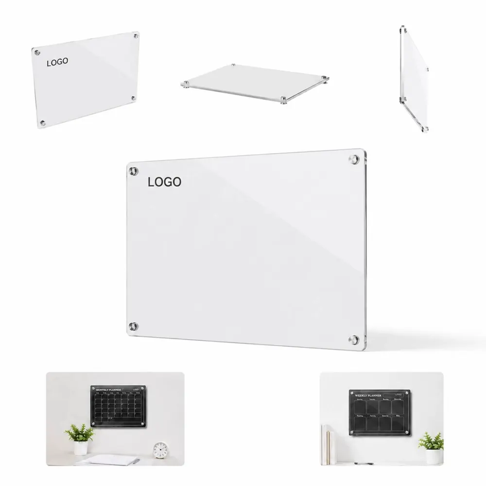 Magnetic Acrylic Calendar Set with Dry-Erase Weekly & Monthly Planners