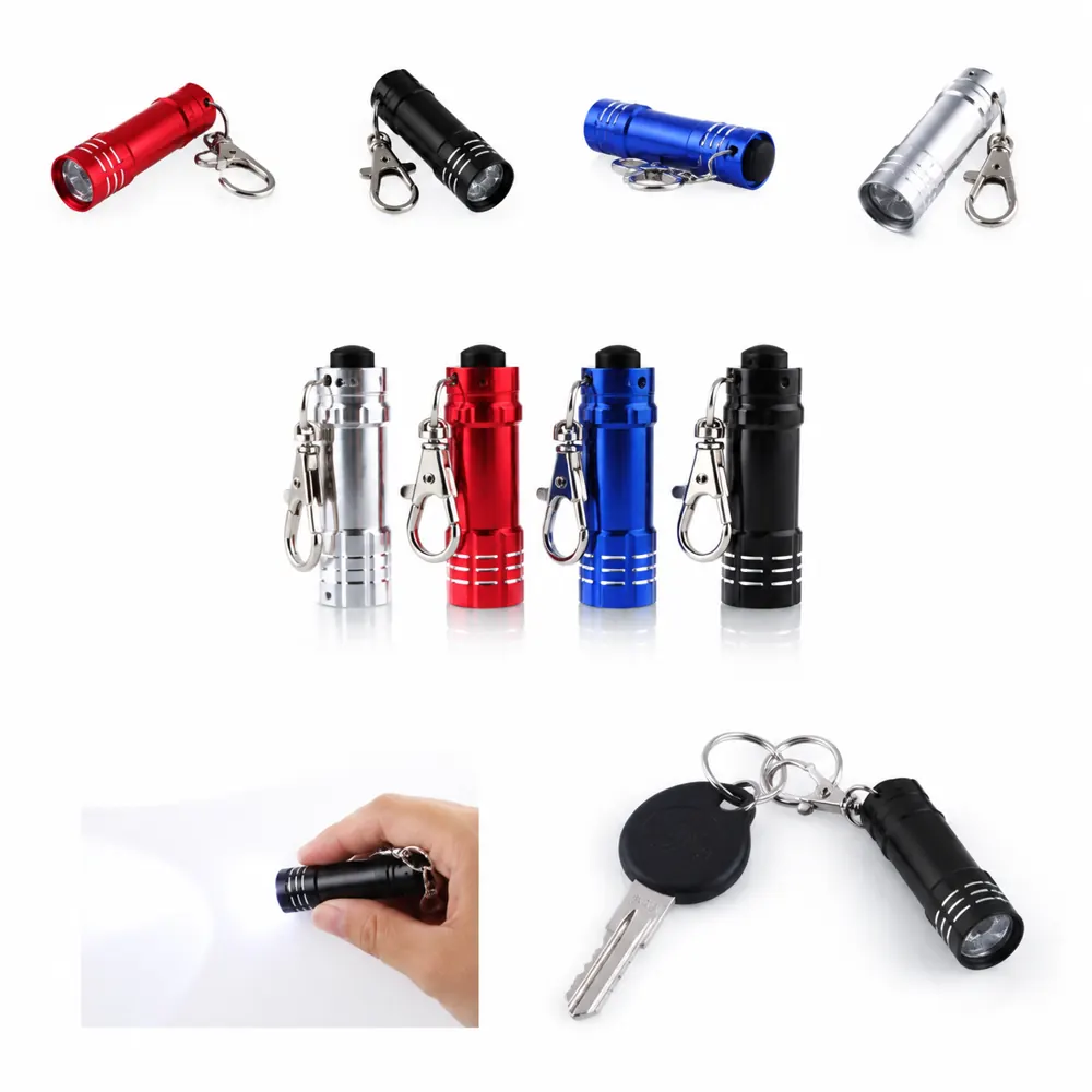 Mini 3-LED Anodized Aluminum Keychain Flashlight 2