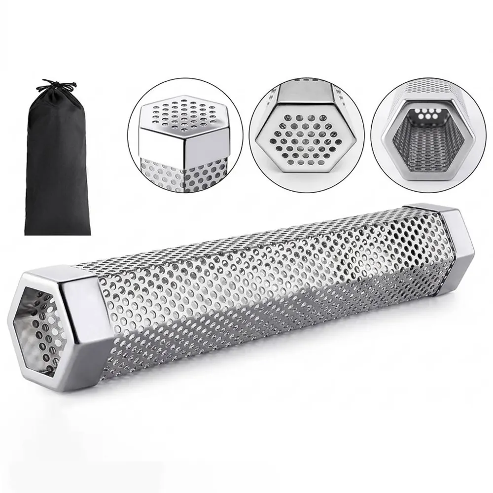 Stainless Steel Smoker Tube for BBQ, 5-Hour Wood Pellet 2
