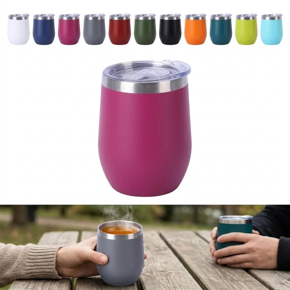 12 oz Vacuum-Insulated Stainless Steel Travel Tumbler 2