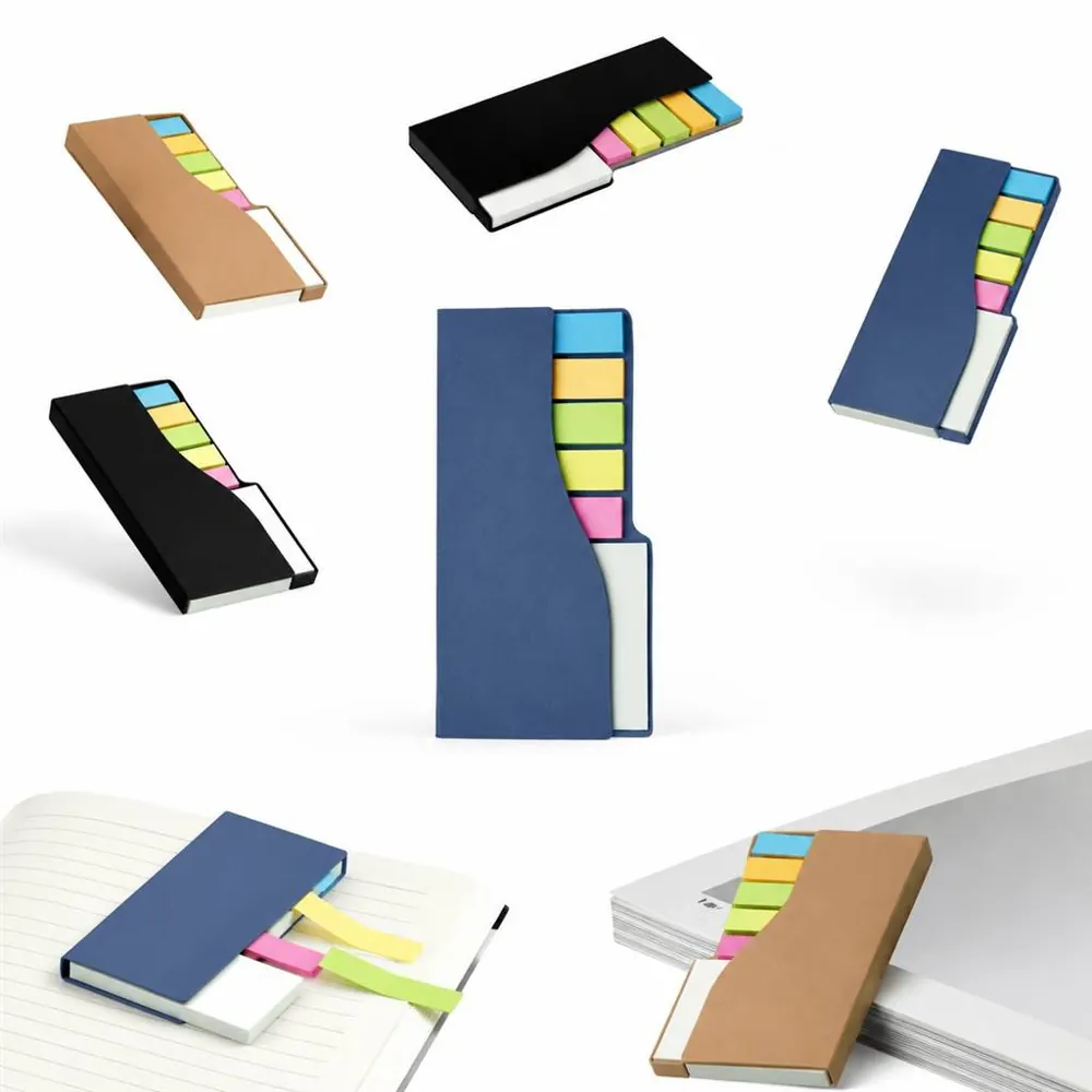 Multi-Color Sticky Note Notebook with Index Tabs 2