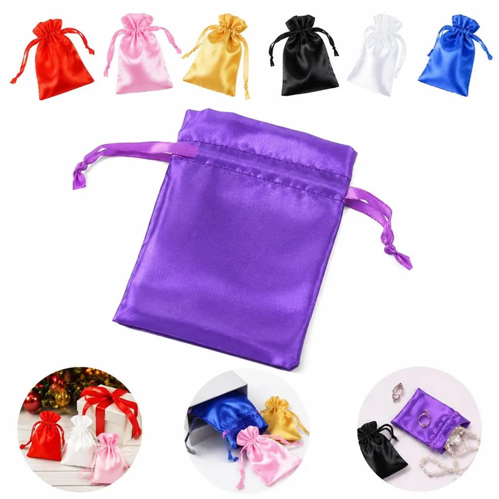 Satin Drawstring Pouch Bag for Jewelry, Cosmetics & Travel 2