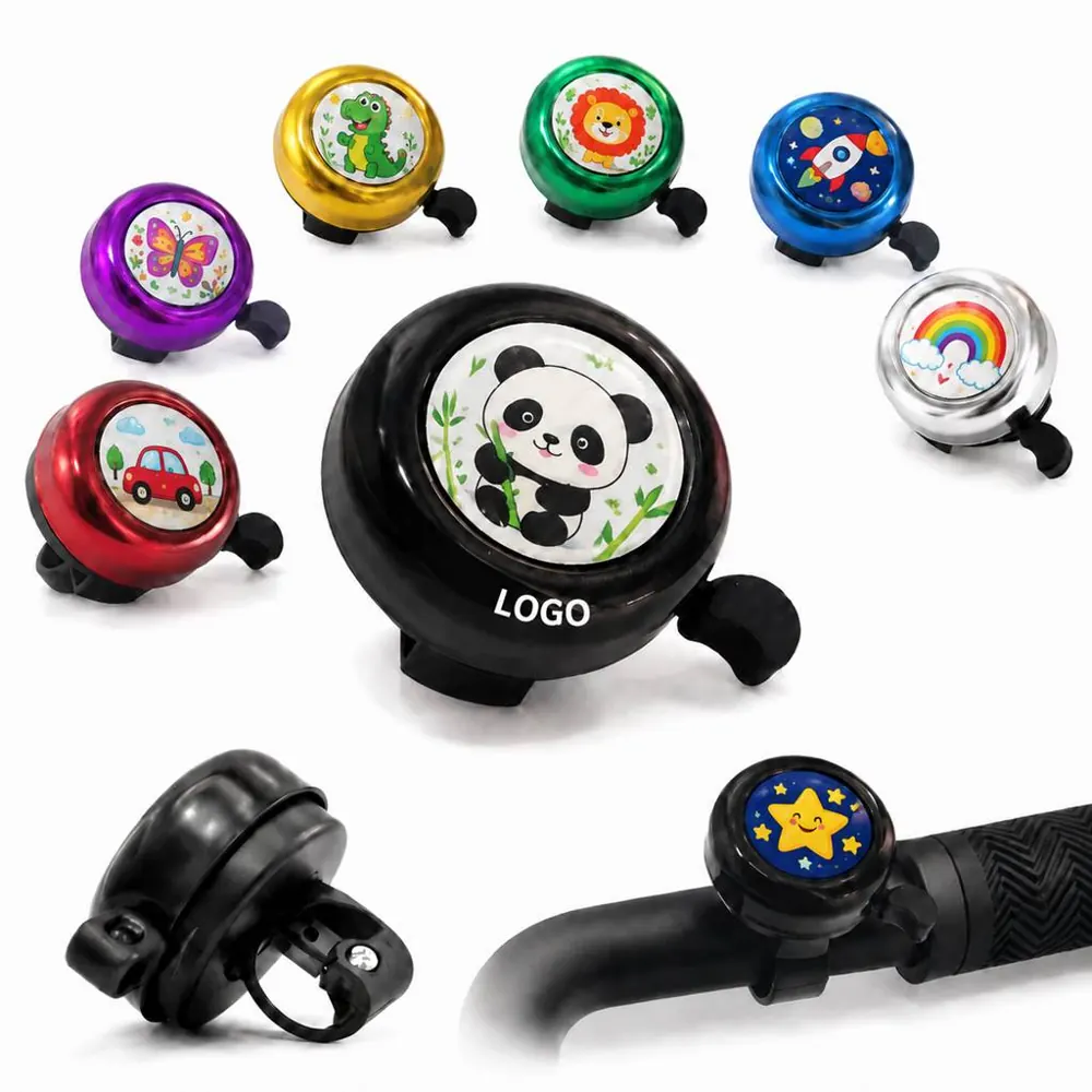 Compact Durable Bike Bell with Clear Ring for Handlebars