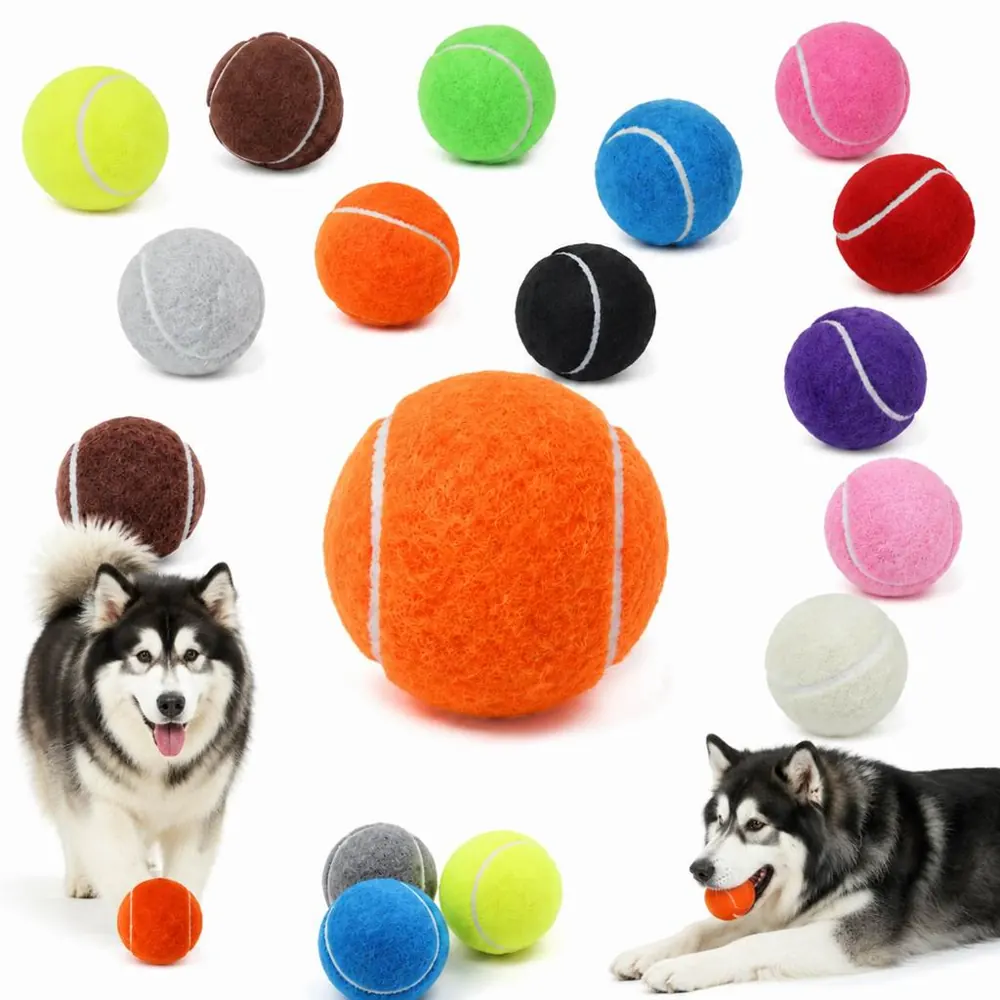 Fuzzy Rubber Pet Ball with Treat Dispenser for Dog Dental 2