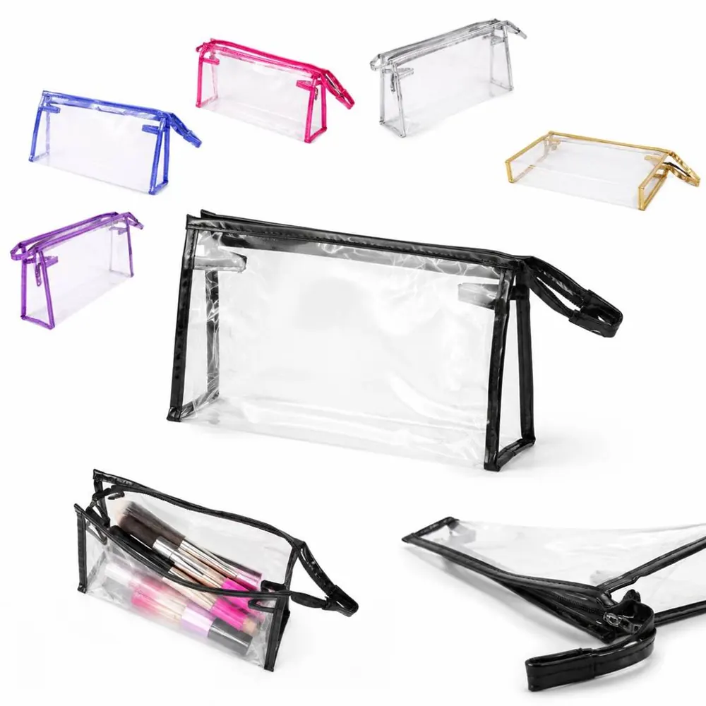 Clear PVC Cosmetic Pouch Waterproof Travel Makeup Bag 2