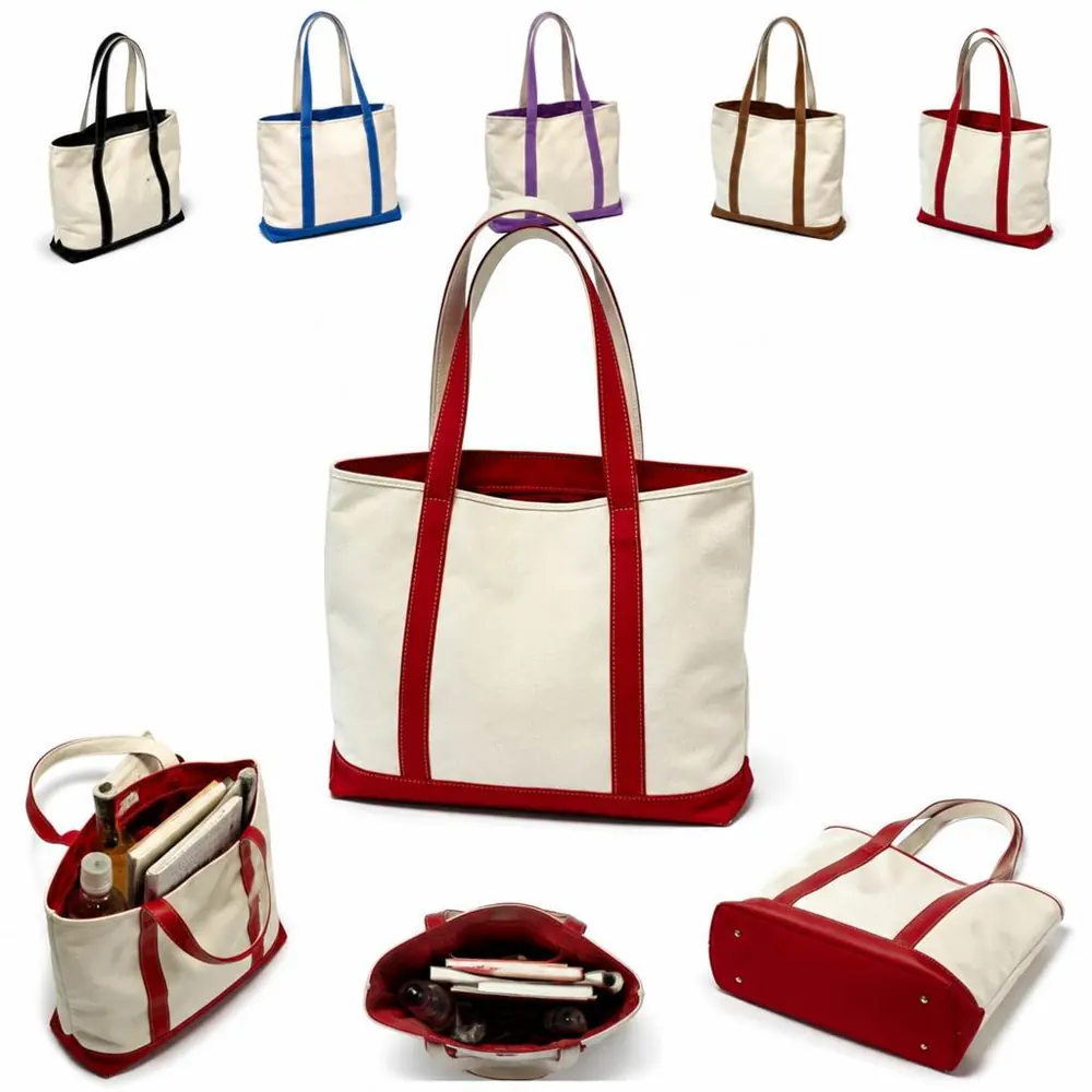 Waterproof Canvas Tote Bag with Reinforced Handles 2