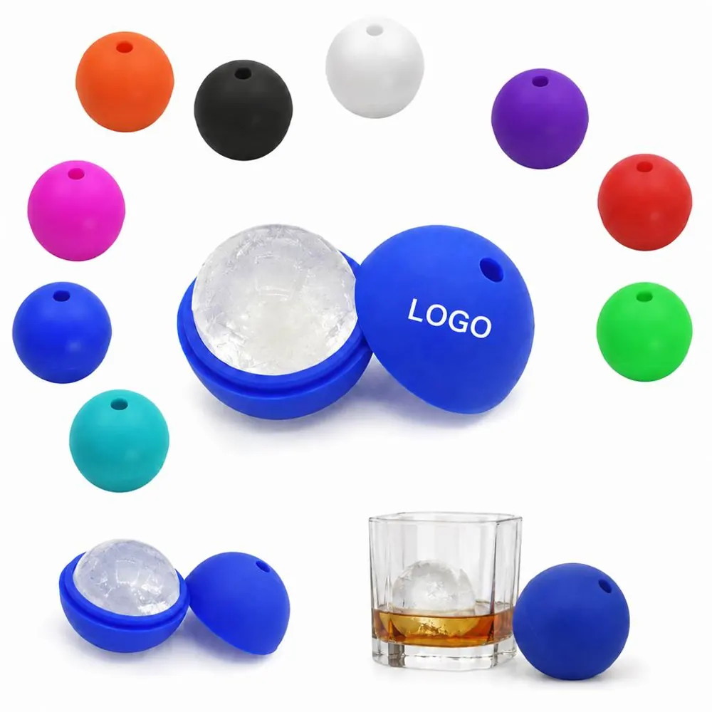 2 Inch Silicone Ice Ball Mold for Whiskey Cocktails