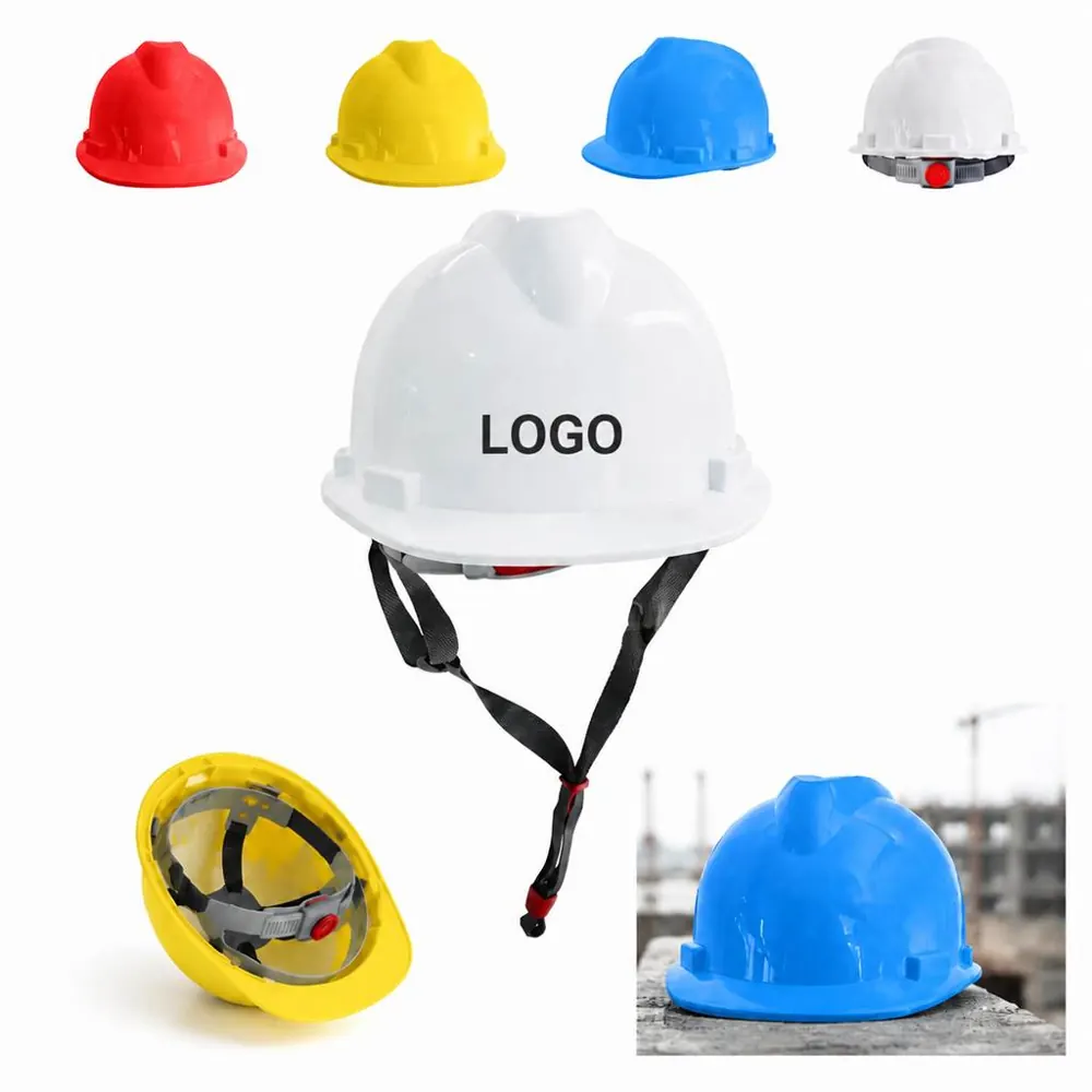 HDPE Full Brim Safety Helmet with Adjustable Suspension
