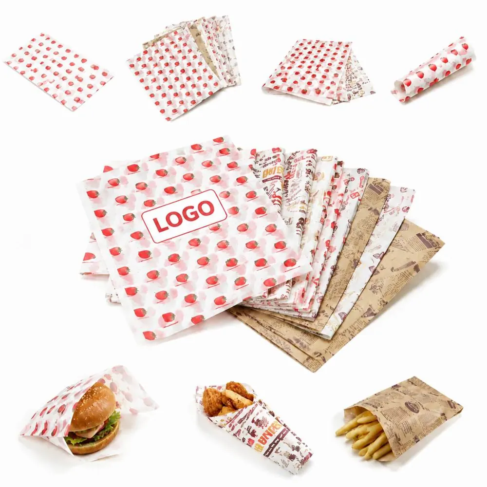 Custom Food Grade Wrapping Paper for Sandwiches & Bakery