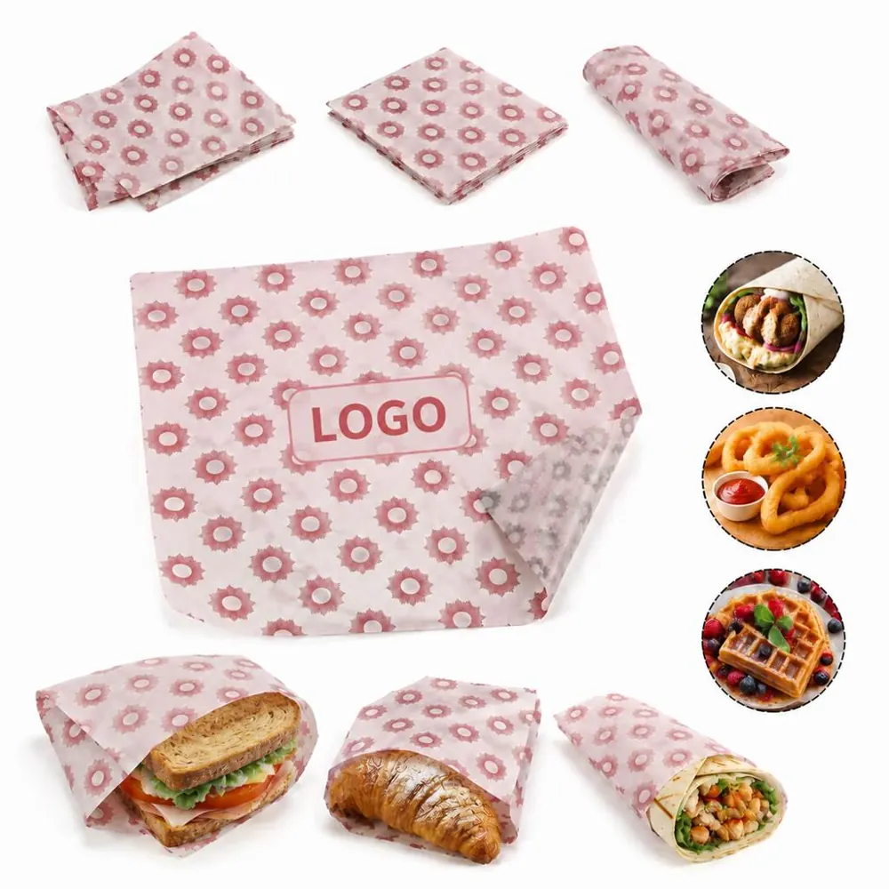 Floral Greaseproof Baking Paper, Oil-Resistant Disposable